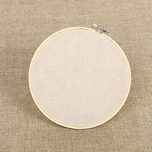 JUNSHUO 5 Piezas Redondo Aros de Bordado ara Coser Puntadas de Bambú, Grandes Bastidor de Madera para Punto de Cruz Anillo Accesorios para Adultos Manualidades Costura a Mano 13/17/20/23/26cm