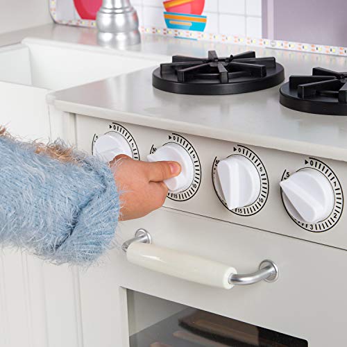 Kinderplay Grande Cocina de Madera, Cocina de Juguete de Madera - con Accesorios, luz y Sonido GS0053