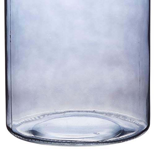 Kitchencraft Natural elementos Ahumado de cristal tarro de almacenamiento de alimentos, Slate azul, grande, 3 L