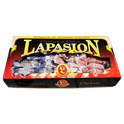 LAPASION - Surtido Polvorón de Almendra Sabores de Antequera y Polvorón de Almendra bañado en Chocolate Blanco Sabores de Antequera. Caja de 1.8 Kg