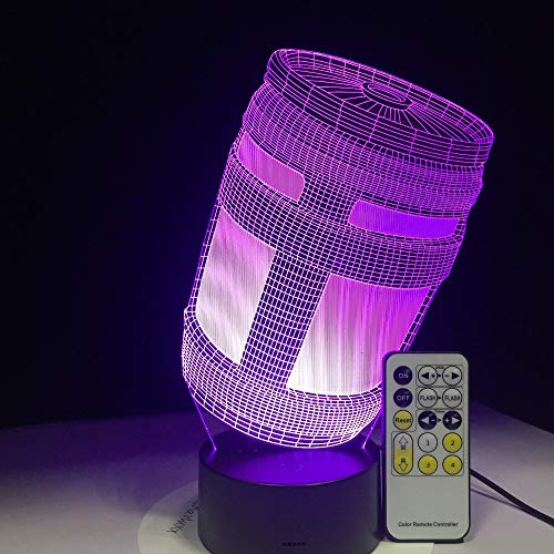 Las latas de Control Remoto iluminan la luz Nocturna alimentada por batería Que se Puede Personalizar con una Variedad de Colores para Cambiar el espectáculo de Luces Entrega de Regalos para niños