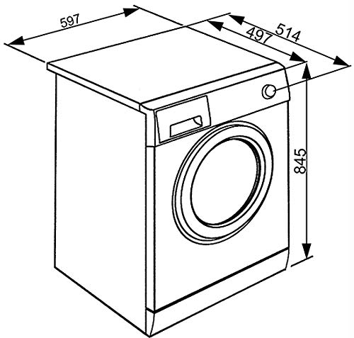 LAVADORA SMEG LBW610ES 6 KILOS 1000 RPM A++