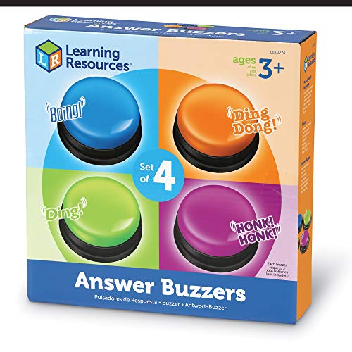 Learning Resources- Botones de Respuesta (Set de 4), Color (LER3774)