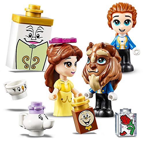 LEGO Disney Princess - Cuentos e Historias: Bella, Set de Construcción, Libro de Juguete de la Película La Bella y La Bestia, Incluye a la Señora Potts, Chip, Din-Don y Armario, desde 5 Años (43177)