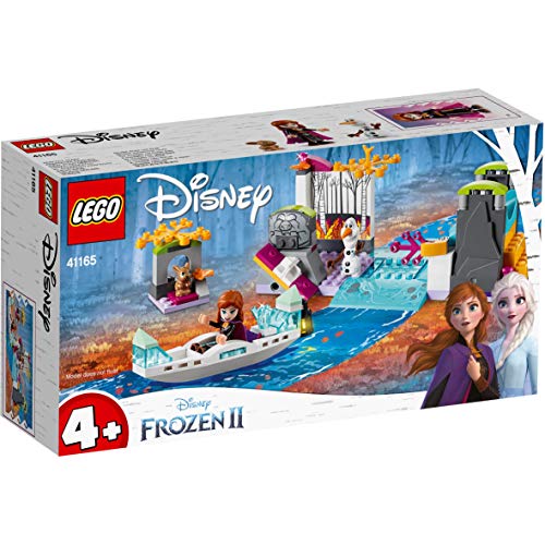 LEGO Disney Princess - Expedición en Canoa de Anna, Incluye Minifigura de Olaf y un Conejito, Piragua de Juguete para Construir, Juguete de Frozen 2 (41165)