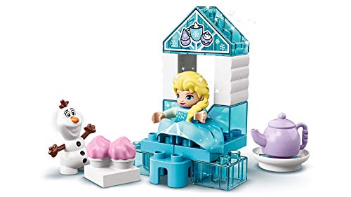 LEGO DUPLO Princess - Fiesta de Té de Elsa y Olaf, Juguete Inspirado en la Película Frozen II, Incluye dos Personajes de la Película para Recrear las Aventuras, A Partir de 2 Años (10920)