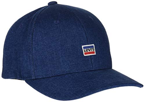 Levi's Mini Sportwear Logo Flexfit Denim Gorra, Azul (Light Blue 13), Talla única (Talla del Fabricante: UN) para Hombre