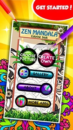 Libro de colorear Zen Mandala