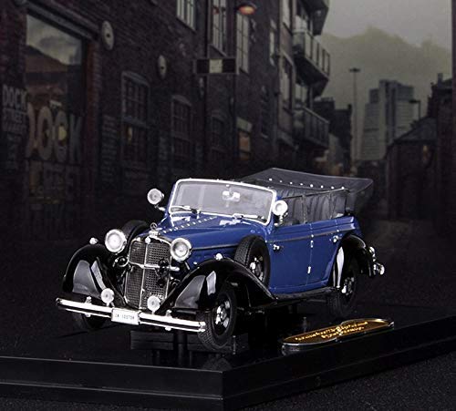 LIUCHANG Modelo de Coche uno y Cuarenta y Tres Mercedes-Benz Benz 770K Convertible Edición simulado aleación Coche Modelo Exclusivo de colección Modelo (Color: Azul) liuchang20