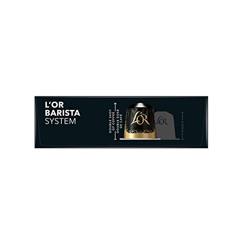 L'OR BARISTA, Cápsulas Doble Ristretto Intensidad 11 - Exclusivas para cafeteras L'OR BARISTA , Pack de 5 x 10 [Total 50 cápsulas]