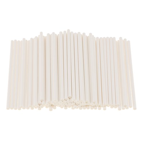 LOVIVER 100 Unids Papel Duro 10cm (3.94 '') Paletas Lollipop Cake Pops Dulces Lollies Pack