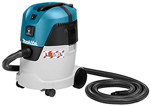 Makita VC2512L Lijador De Disco, 2600 W, 230 V, Negro, Azul, Metálico