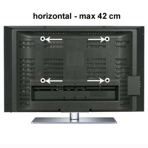 M&G Techno - Soporte de Pared para televisores de 63 Pulgadas, orientable, Distancia a la Pared de 67 cm, con Canal de Cable de 45 cm, Montaje máx. 400 x 400 cm, Color Blanco