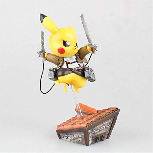 Missyou Pikachu De Bolsillo como Ataque A Titán Levi Ackerman   PVC Figura De Acción Modelo Juguetes 15 Cm