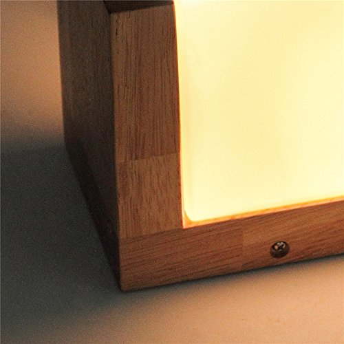 Moderna Retras Creativas Lámpara De Pared Art Deco Para Sala De Estar,Dormitorio,Elevación,Pasillo Lámpara De Pared Personalizada De Cubo De Azúcar De Roble Estilo Loftrh, 120Mm * 150Mm