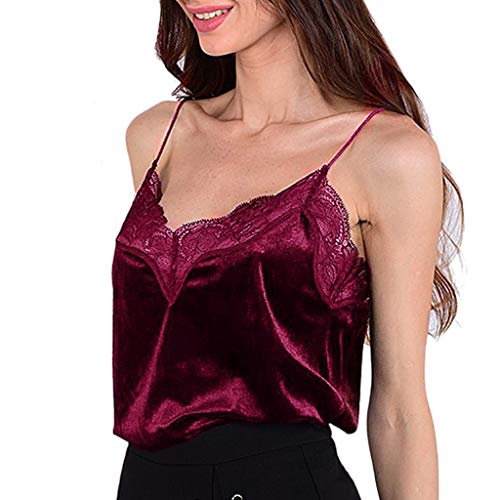 MOMOXI Chaleco para Mujer, Mujeres Sueltan Las Flores Gasa sin Mangas sin Mangas Cremallera Dobladillo Scoop Camisetas Verano San Valentín Tops Sin Manga Tank Ropa de Mujer Chaleco 2019 Elegante