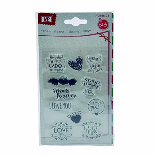 MP PM196-03 - Sellos para scrapbooking, transparente