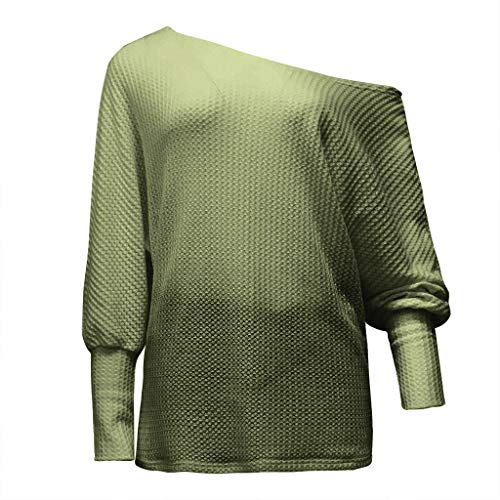 Mujer Sólido Ligero Suave Elástico Manga Larga Prendas de Punto, Suéter Tipo cárdigan, Pullover Jumper, Vestido de Cuello Alto Moda Mujer suéter Raya Empalme o-Cuello Tejer Manga Larga suéter Tops