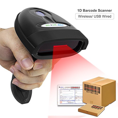 NETUM Lector Codigo Barras Escáner de Códigos Inalámbrico 2.4GHz Wireless Barcode Scanner USB Soporte Windows Mac OS X 10.8.4 NT-1698W