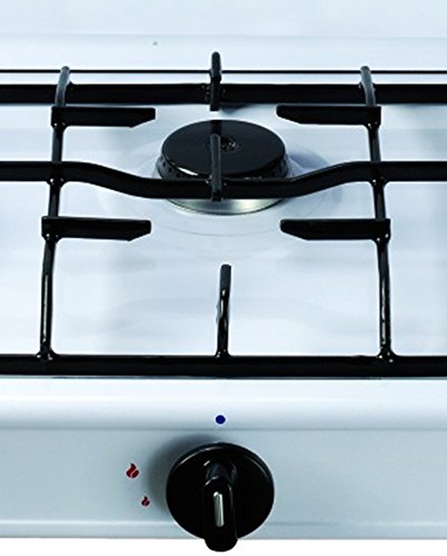 NEW NJ3 - Cocina de gas propano portátil con tapa para exterior (3 fuegos, 3,4 kW)