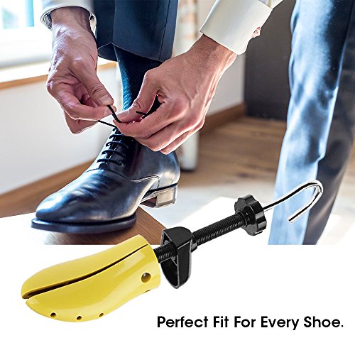 Nincha profesional estirador de zapatos de plástico duro árbol de zapato, longitud ajustable, la anchura de horma de zapato durable para hombres y mujeres (hombres 41-47 EU)