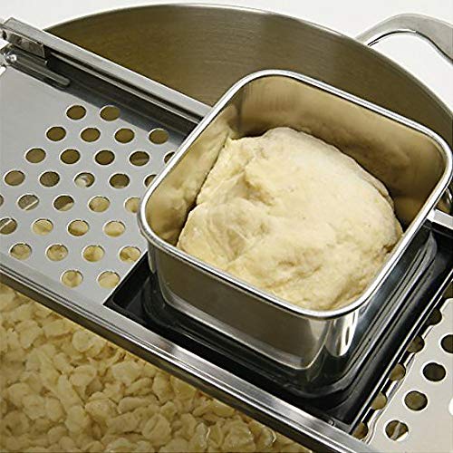 O-Kinee Rallador para Hacer Spatzle, Spätzle Rallador de Acero Inoxidable con Asa de, Rallador y Rascador de Masa Manual de Fideos, Utensilio para Pasta y Cortar Pasta Casera