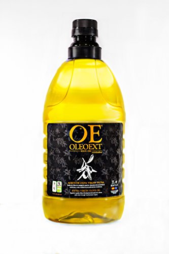 OleoExt - Aceite de Oliva Virgen Extra Monovarietal Cornicabra (0,1º acidez) de cosecha temprana- Garrafa 2 Litros
