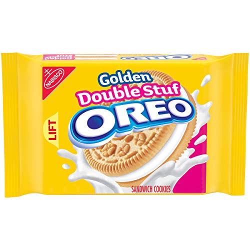 Oreo Golden Double Stuf Sandwich Cookie, 15.25 oz