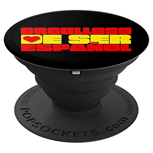 Orgulloso de ser Español Amo España Unida siempre PopSockets Agarre y Soporte para Teléfonos y Tabletas