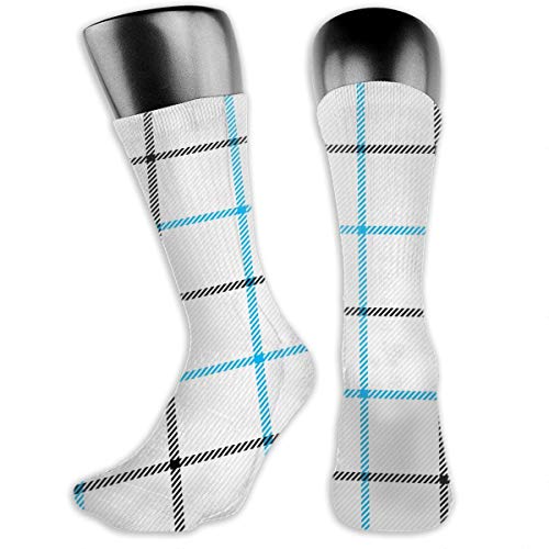 Osmykqe Calcetines de tubo unisex Tattersall Tartan Plaid Jaula escocesa Inglés Calcetines de senderismo para mujer Calcetines de exterior