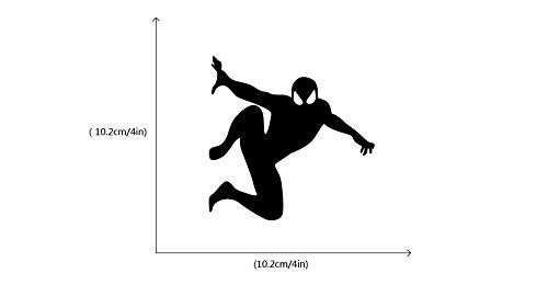 Oulensy Spiderman Silueta Interruptor de la luz Etiqueta de Dibujos Animados de superhéroes Pegatinas de Pared para niños Piezas Habitaciones Decoración