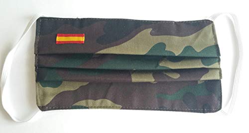 Pack 2 hombre camuflaje bandera de España doble tela