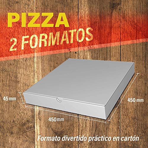 Pack 300 Cajas de Cartón para Pizzas Grandes (45x45x4,5cm) - Caja Cartón Pizza - Cajas Pizza - Caja de Pizza - Cajas para Pizzas - Cajas Pizza Cartón - Cajas de Pizza - Cajas Cartón Pizza - Caja Pizza