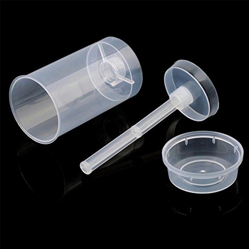 Pack of 12 clear lanzador de Cake Push Up para cake pops recipientes para magdalenas, Cake Hielo Crema Mold, plástico, Round shape