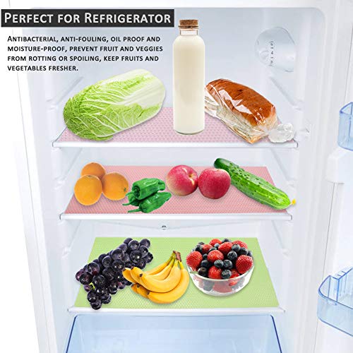 Panngu 10 pcs Multifuncional Bases Antideslizantes EVA - Alfombra del refrigerador Ideal para Frigorífico, Protector Antideslizante para Cajones Mostrador de Cocina, etc (45 * 29 cm)