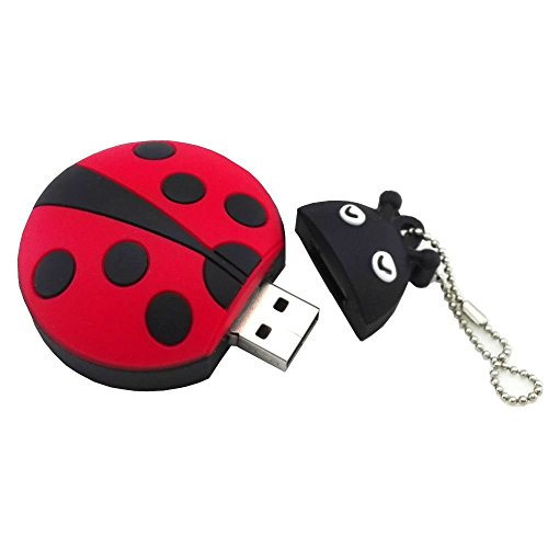 PENDRIVE aneew diseño de mariquita rojo insectos USB 2.0 Flash Drive de memoria pulgar stick Ladybug 16 gb