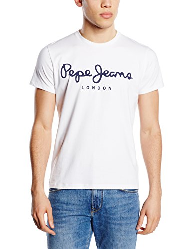 Pepe Jeans Original Stretch Camiseta, Blanco (White 800), Medium para Hombre