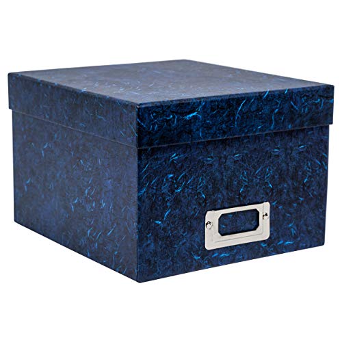 Photo Album Company Albox700blue - Caja para almacenar fotografías, rígida, color azul Capacidad para 700 fotografías de 10 x 15 cm.