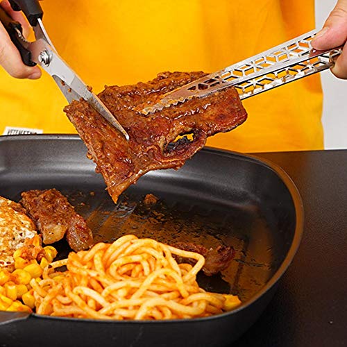 Pinzas para servicio de catering para fiestas de buffet Pinzas para espesar alimentos para cocinar Pinzas de cocina acero inoxidable de primera calidad para todos los alimentos BBQ - Utensilios cocina