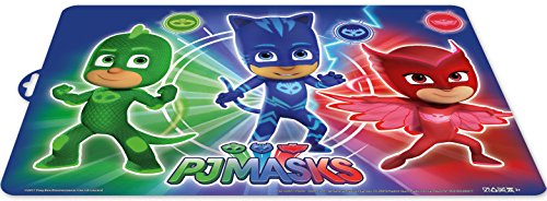 PJ Masks 0431, Mantel Individual gatuno; buhita; Gecko; Dimensiones 43x29 cms; Producto de plástico; Libre bpa.