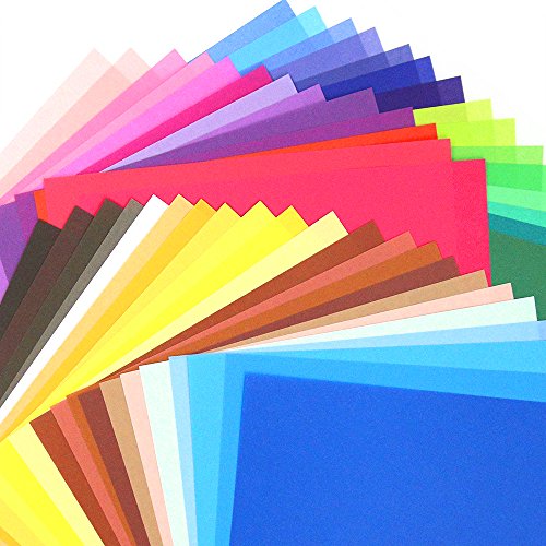 Pllieay 100 Hojas 15 x 15 cm 50 Colores de Papel para Origami para DIY Manualidades Proyectos