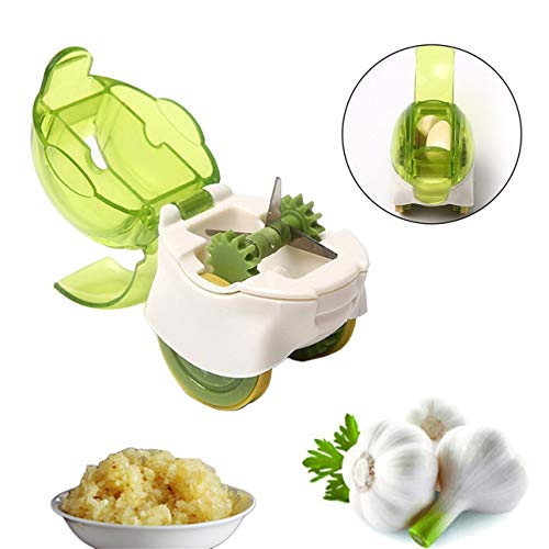 Pudincoco Creative Mini Rolling Cutter Machine Ajo Chopper Rallador Molienda Ajo Ginger Press Cocina Accesorios de cocina Herramientas