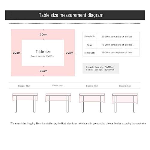 QWEASDZX Mantel Rectangular 3D Personalizado, Respetuoso con El Medio Ambiente E Inodoro: Mantel Impermeable Y Resistente A Las Manchas Impreso Digitalmente 140x180cm