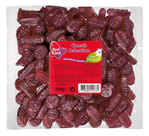 Red Band Cassis Selection, Gominolas de Fruta con Sabor a Casis, 500 g