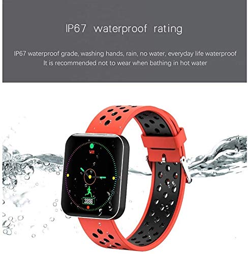 Reloj Inteligente Deporte inteligente aptitud del reloj Tracker for Android IOS pantalla 1.54 pulgadas de alta definición táctil a todo color con el monitor de presión arterial del sueño del ritmo car