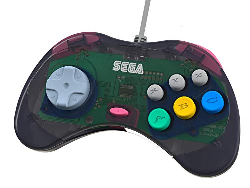 Retro-Bit Sega - Control Pad Saturn USB Pad, Gris [Sega Saturn]