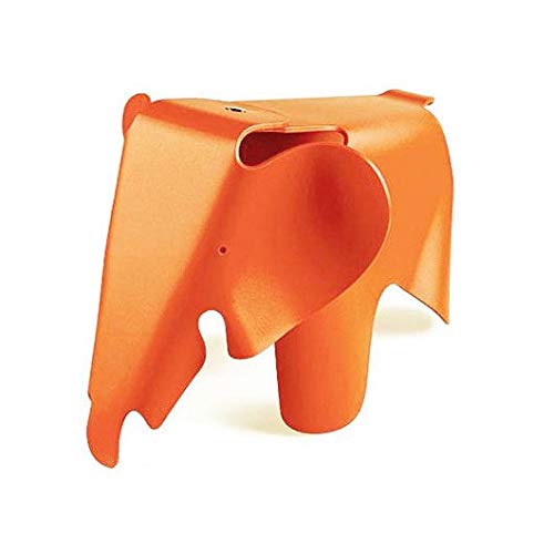 Rojas Mobiliario - Taburete Estilo Elefante Naranja