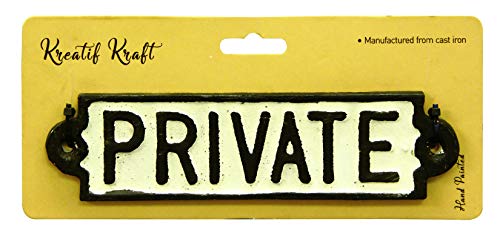 Rolson – Privado Cartel, Hierro Fundido, Negro/Blanco, 1,2 x 23 x 10,5 cm