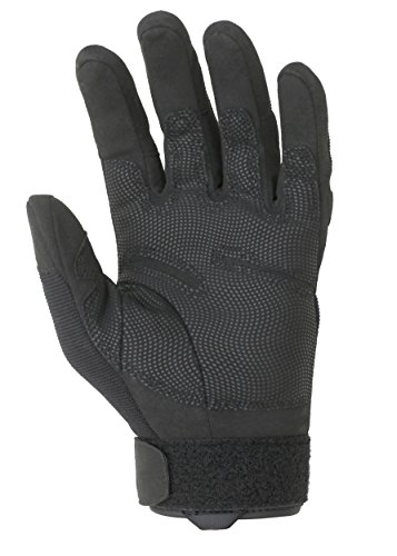 Seibertron Hombres de Negro S.O.L.A.G. Special Ops Finger Completo/Luz Guantes Asalto Táctico Guantes de Disparo Completo Dedo Combate Militar del Ejército (Negro, L)