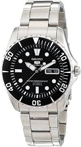 Seiko Reloj Analógico Automático para Hombre con Correa de Acero Inoxidable – SNZF17K1